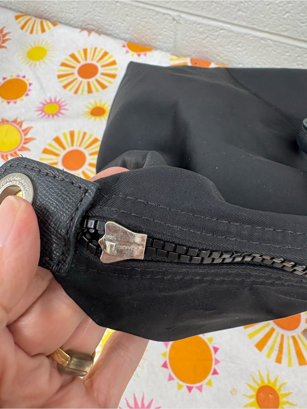 Longchamp Le Pliage Néo Medium Satchel Tote Bag - Black (Discontinued) - Picture 11 of 12